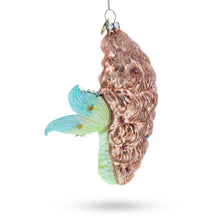 Load image into Gallery viewer, Glimmering Mermaid Glass Christmas Ornament