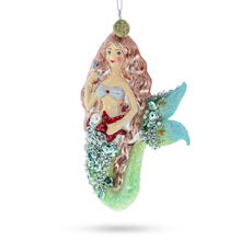 Load image into Gallery viewer, Glimmering Mermaid Glass Christmas Ornament