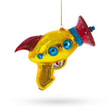 Load image into Gallery viewer, Futuristic Laser Gun Glass Christmas Ornament