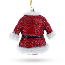 Load image into Gallery viewer, Santa’s Red Coat Glass Christmas Ornament
