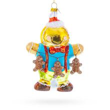 Load image into Gallery viewer, Jolly Gingerbread Man Glass Christmas Ornament