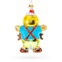 Load image into Gallery viewer, Jolly Gingerbread Man Glass Christmas Ornament