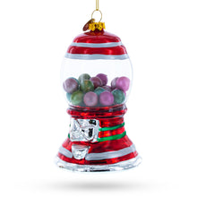 Load image into Gallery viewer, Gumball Machine Glass Christmas Ornament