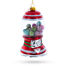 Load image into Gallery viewer, Gumball Machine Glass Christmas Ornament