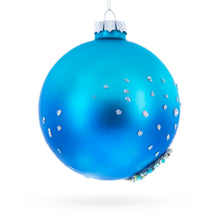 Load image into Gallery viewer, Beaded Seahorse Ocean Glass Ball Christmas Ornament