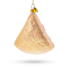Load image into Gallery viewer, Slice of Pepperoni Pizza Glass Christmas Ornament