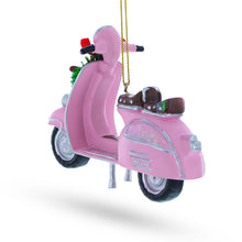 Load image into Gallery viewer, Retro Scooter with Festive Wreath Christmas Ornament