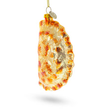 Load image into Gallery viewer, Dumpling Pierogi Glass Christmas Ornament