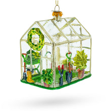 Load image into Gallery viewer, Greenhouse Glass Christmas Ornament