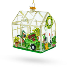 Load image into Gallery viewer, Greenhouse Glass Christmas Ornament