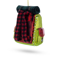 Load image into Gallery viewer, Hiking Backpack Glass Christmas Ornament