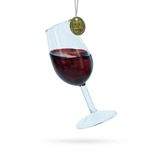 Load image into Gallery viewer, Glass of Wine Christmas Ornament