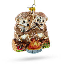 Load image into Gallery viewer, Wombats Roast Marshmallow Glass Christmas Ornament