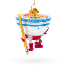 Load image into Gallery viewer, Ramen Bowl with Chopsticks Glass Christmas Ornament