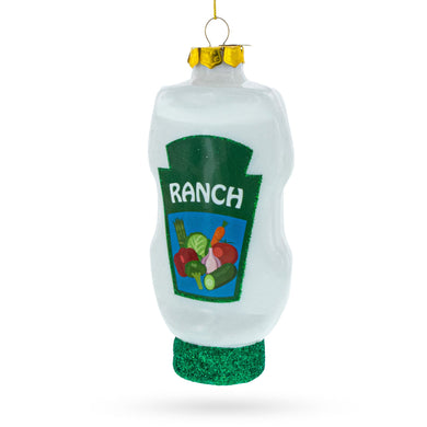 Ranch Dressing Glass Christmas Ornament