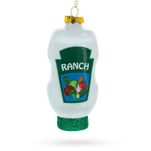 Load image into Gallery viewer, Ranch Dressing Glass Christmas Ornament