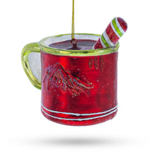 Load image into Gallery viewer, Cup with Candy Cane Drink Glass Christmas Ornament