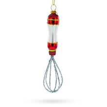 Load image into Gallery viewer, Culinary Whisk Glass Christmas Ornament