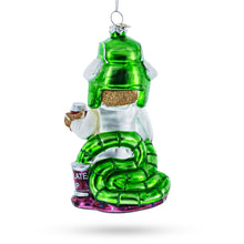 Load image into Gallery viewer, Gingerbread Party Relaxer Glass Christmas Ornament