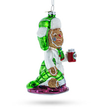 Load image into Gallery viewer, Gingerbread Party Relaxer Glass Christmas Ornament