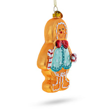 Load image into Gallery viewer, Sweet Gingerbread Man Glass Christmas Ornament