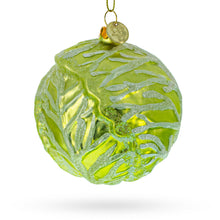 Load image into Gallery viewer, Handcrafted Green Cabbage Glass Christmas Ornament