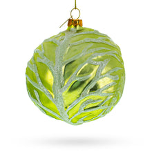 Load image into Gallery viewer, Handcrafted Green Cabbage Glass Christmas Ornament