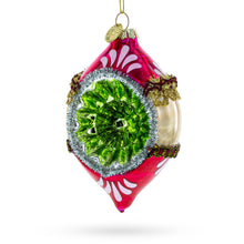 Load image into Gallery viewer, Retro Reflection Pink Glass Christmas Ornament