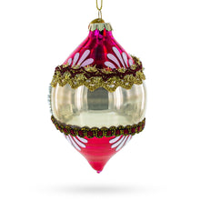 Load image into Gallery viewer, Retro Reflection Pink Glass Christmas Ornament