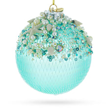 Load image into Gallery viewer, Nautical-Themed Glass Christmas Ornament