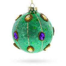 Load image into Gallery viewer, Jeweled Ball Glass Christmas Ornament