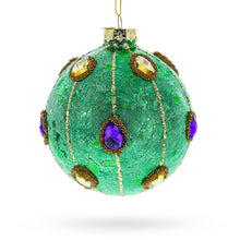 Load image into Gallery viewer, Jeweled Ball Glass Christmas Ornament