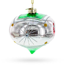 Load image into Gallery viewer, Vintage-Style Tear Drop Indented Glass Christmas Ornament