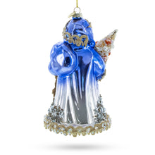 Load image into Gallery viewer, Did Moroz with Rope Glass Christmas Ornament
