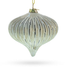Load image into Gallery viewer, Ribbed Antique-Style Onion Finial -Glass Christmas Ornament