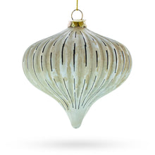 Load image into Gallery viewer, Ribbed Antique-Style Onion Finial -Glass Christmas Ornament