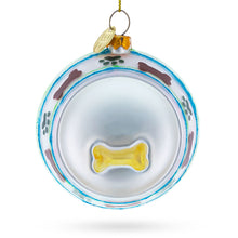 Load image into Gallery viewer, Bowl White Bone Glass Christmas Ornament