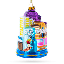 Load image into Gallery viewer, Landmarks of Miami, Florida Glass Christmas Ornament