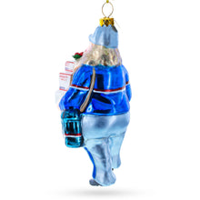 Load image into Gallery viewer, Mailman Delivering Priority Mail Glass Christmas Ornament