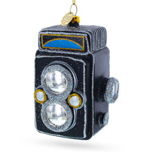 Load image into Gallery viewer, Vintage-Inspired Camera Glass Christmas Ornament