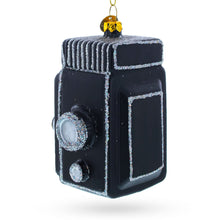 Load image into Gallery viewer, Vintage-Inspired Camera Glass Christmas Ornament