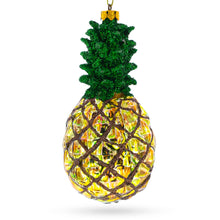 Load image into Gallery viewer, Shiny Pineapple Glass Christmas Ornament