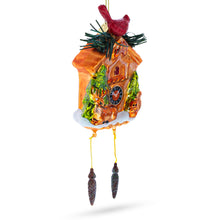 Load image into Gallery viewer, Cuckoo Clock Glass Christmas Ornament