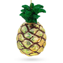 Load image into Gallery viewer, Pineapple Glass Christmas Ornament
