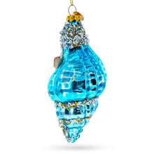 Load image into Gallery viewer, Octopus in Seashell Glass Christmas Ornament