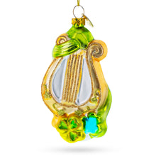 Load image into Gallery viewer, Irish Harp Glass Christmas Ornament