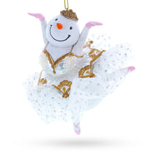 Load image into Gallery viewer, Snow Girl Ballerina Glass Christmas Ornament