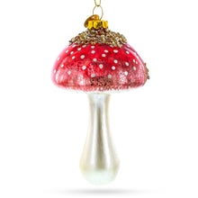 Load image into Gallery viewer, Amanita Mushroom Glass Christmas Ornament