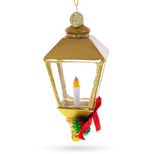 Load image into Gallery viewer, Golden Lantern Glass Christmas Ornament