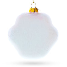 Load image into Gallery viewer, White Paw Glass Christmas Ornament